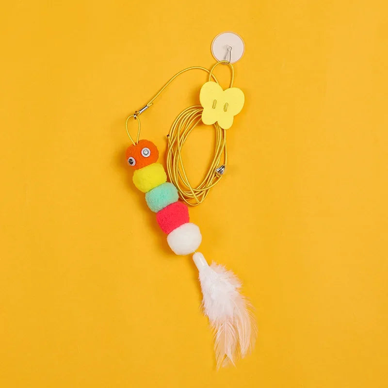 Hanging Feather Wand Toy for Cats
