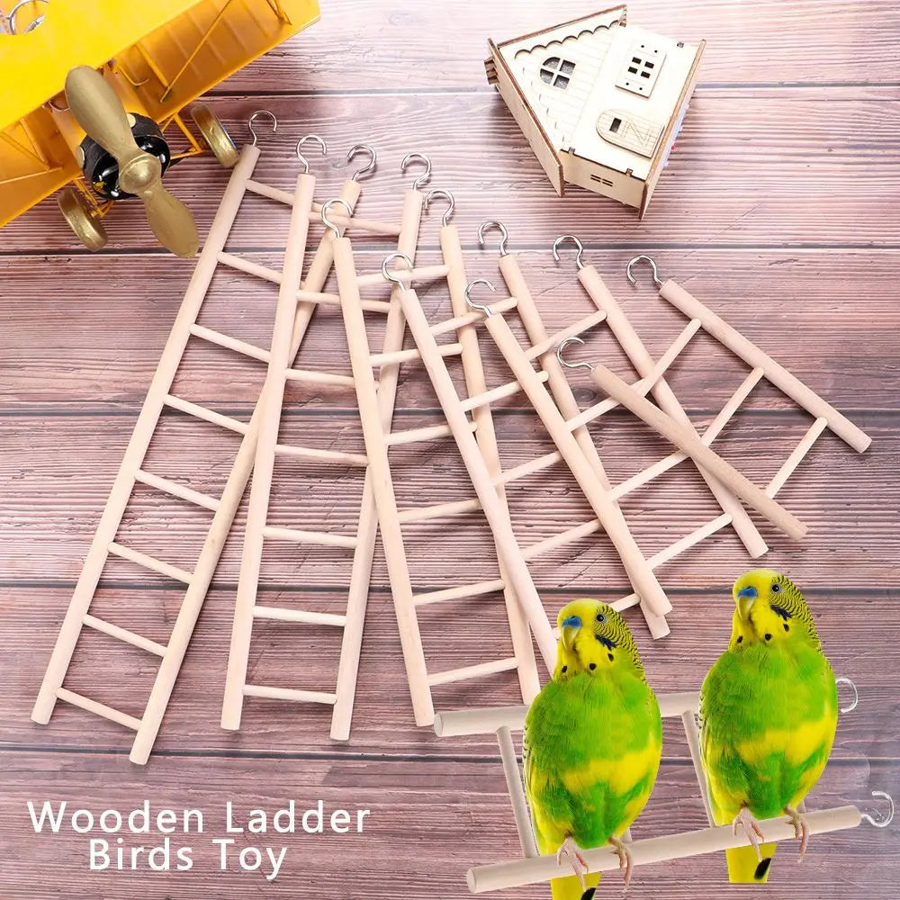 Wood Climbing Ladder for Bird Cages