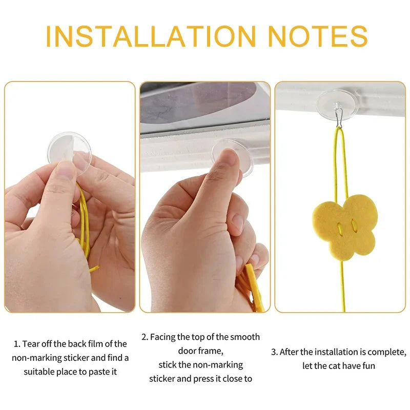 Hanging Feather Wand Toy for Cats
