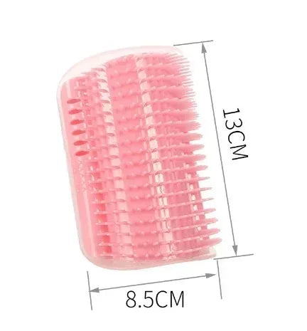 Self-Grooming Corner Brush for Cats with Catnip