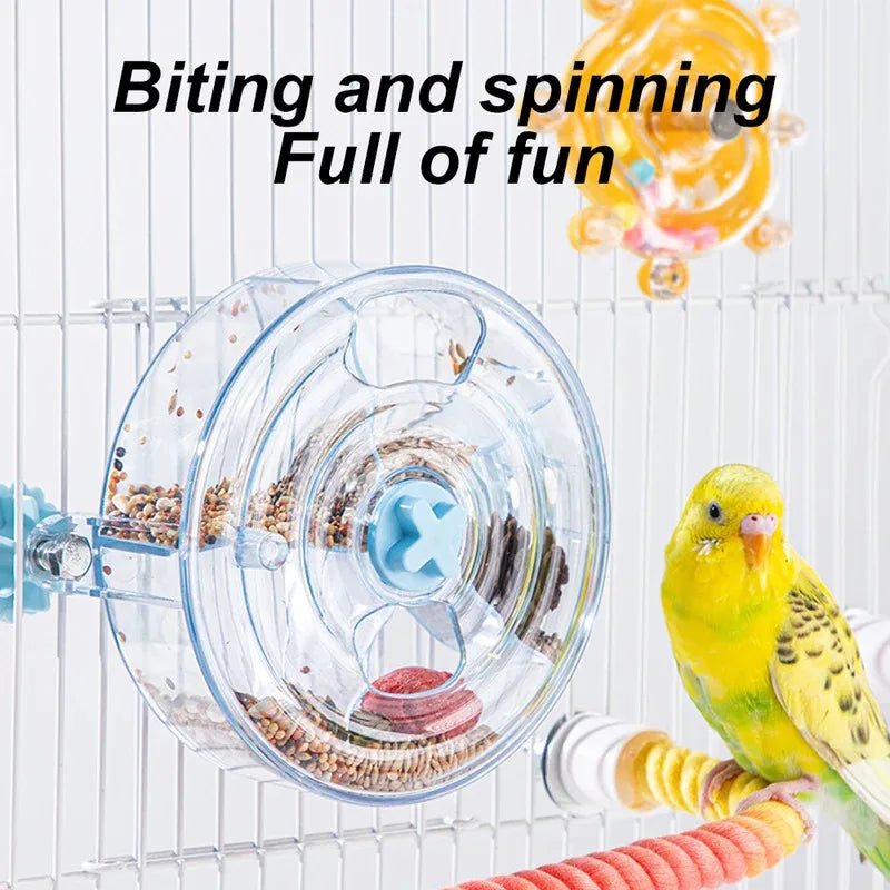 Spinning Foraging Feeder Toy for Birds