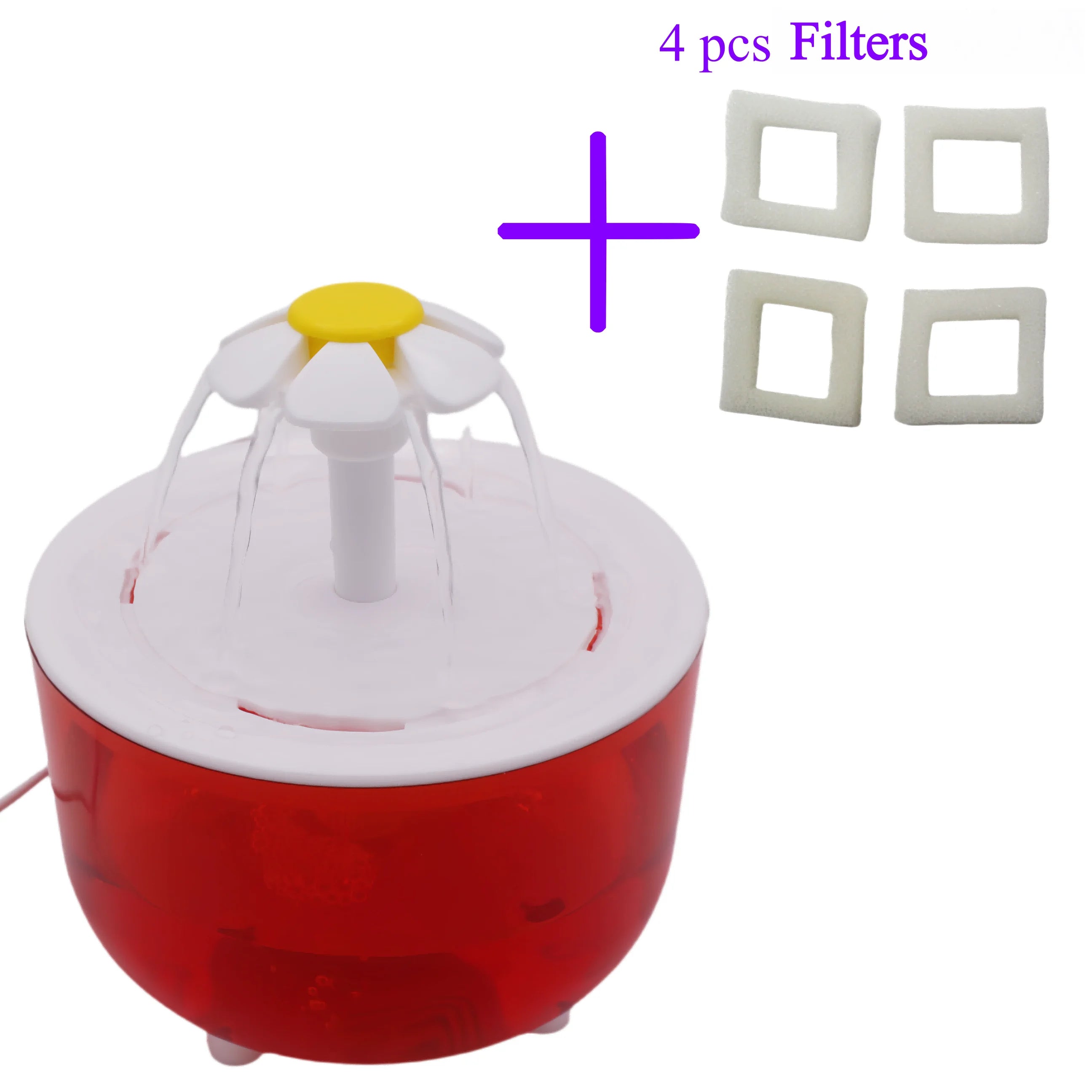 Pet Water Fountain with 4 Filters