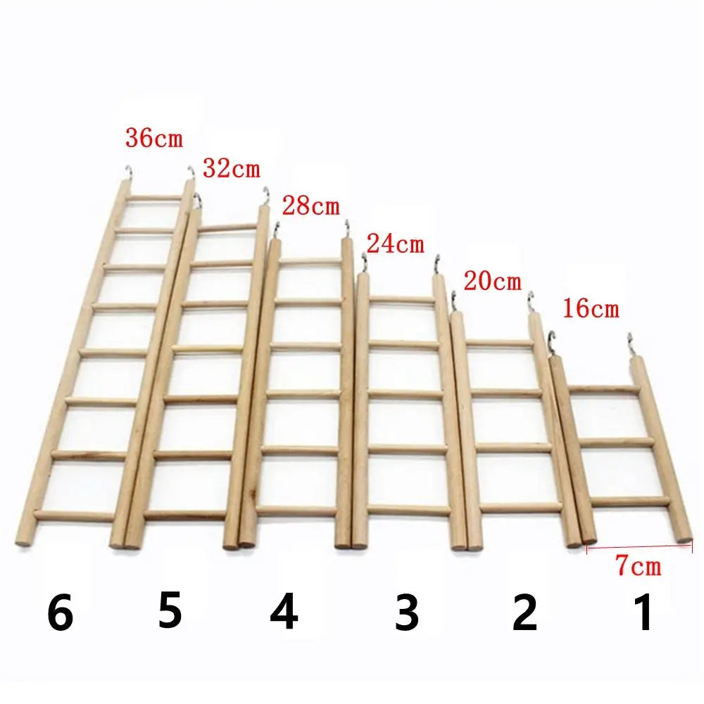 Wood Climbing Ladder for Bird Cages