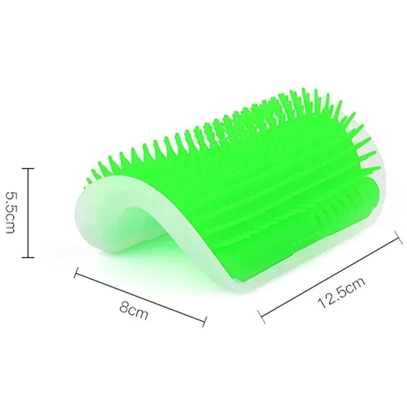 Self-Grooming Corner Brush for Cats with Catnip