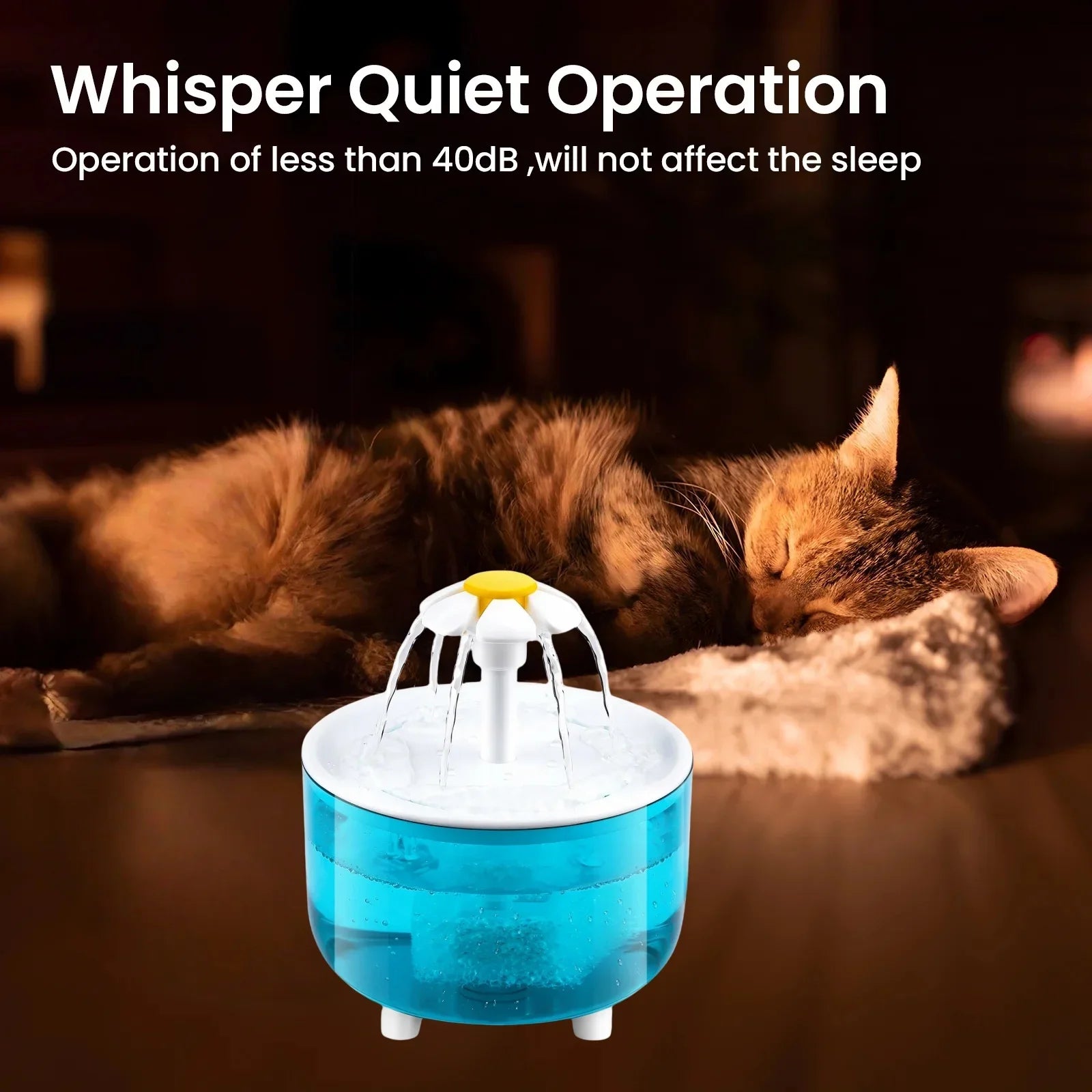 Pet Water Fountain with 4 Filters