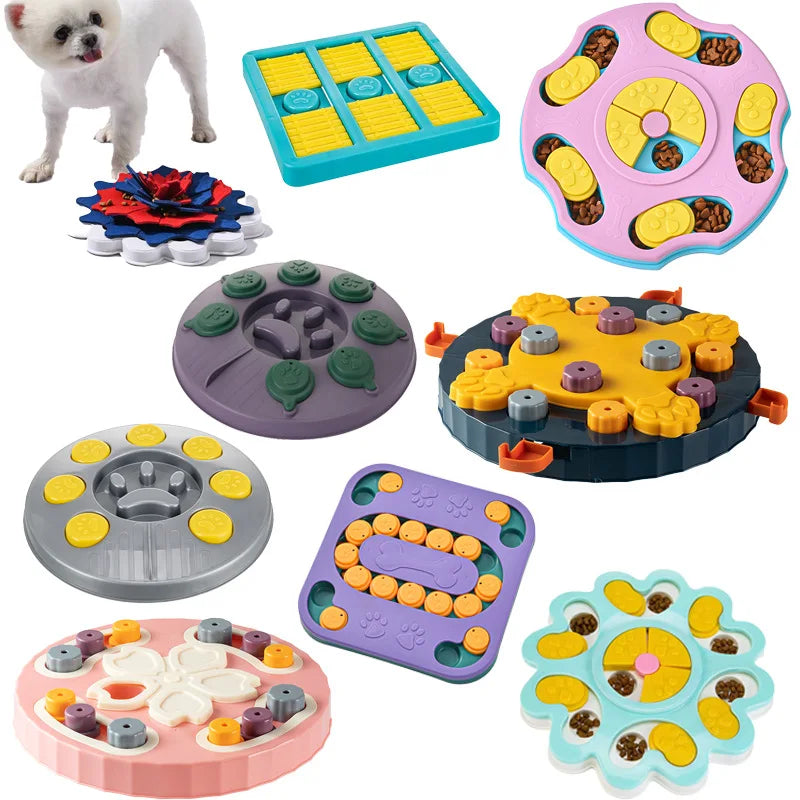 Slow Feeder Puzzle Bowl for Dogs & Cats