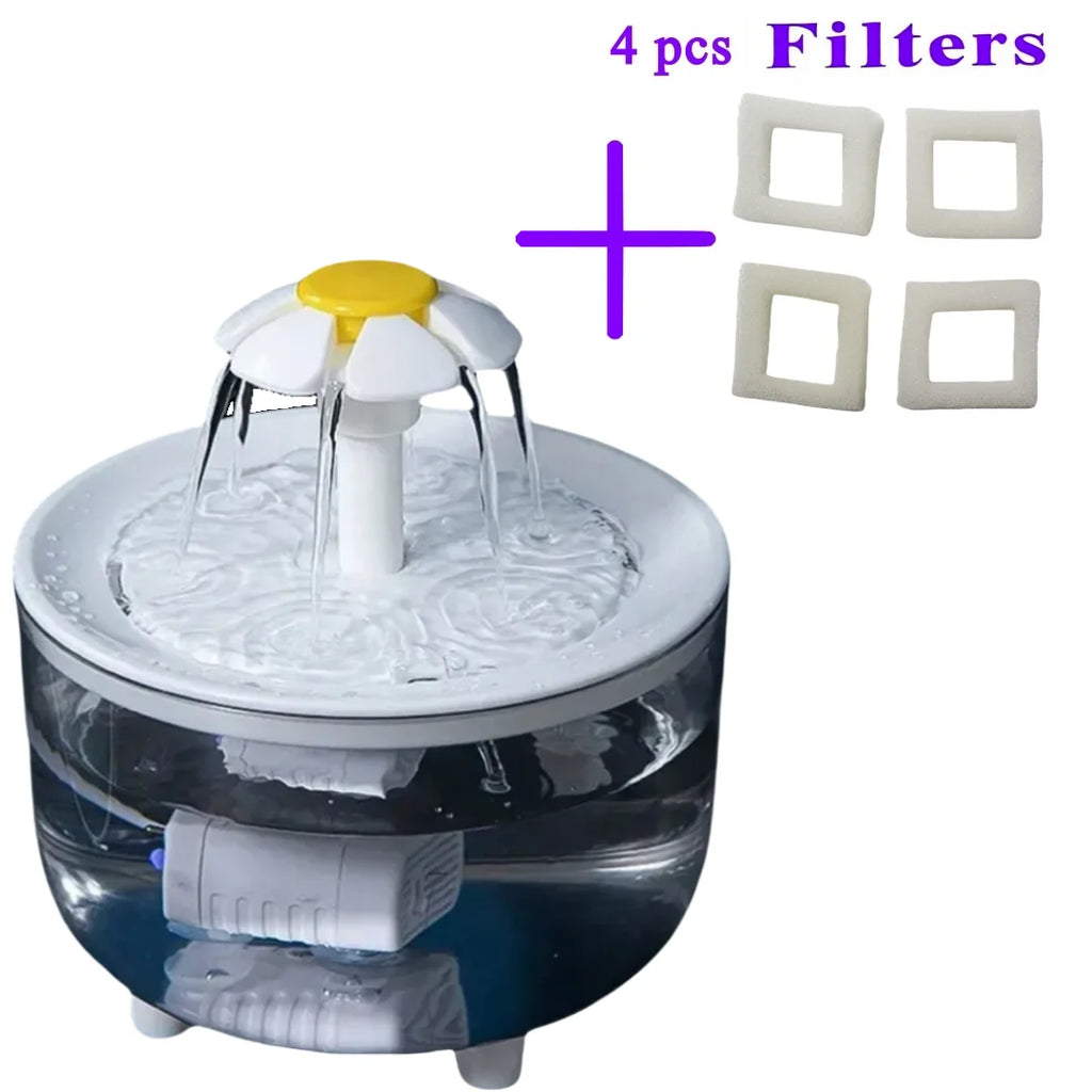 Pet Water Fountain with 4 Filters