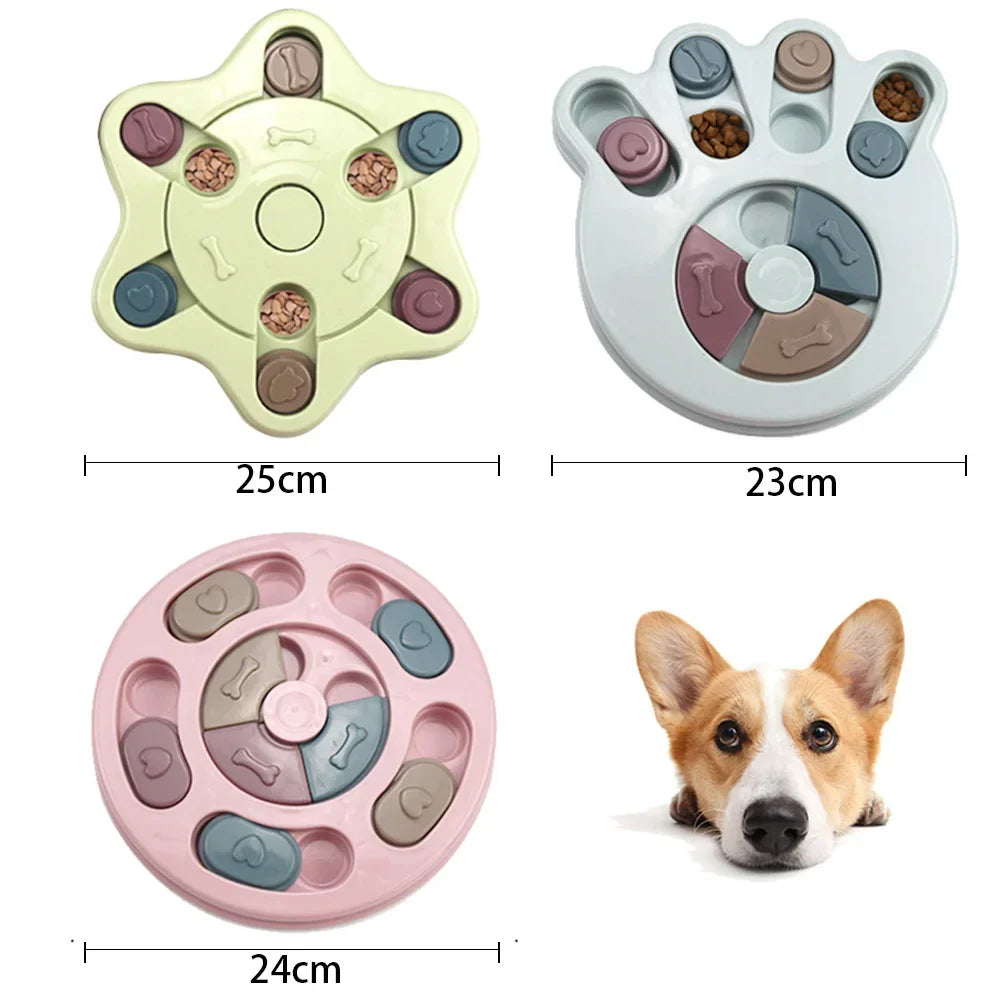 Slow Feeder Puzzle Bowl for Dogs & Cats