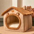 New Foldable Pet House Removable Washable Cat House Puppy Cave Sofa Pet Bed House for Extra Small Dogs and Small and Medium Cats