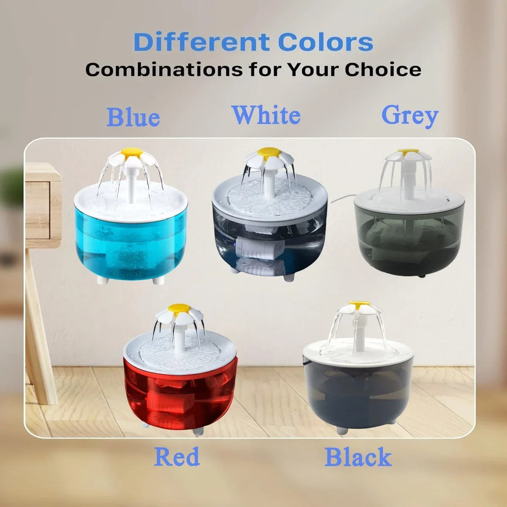 Pet Water Fountain with 4 Filters