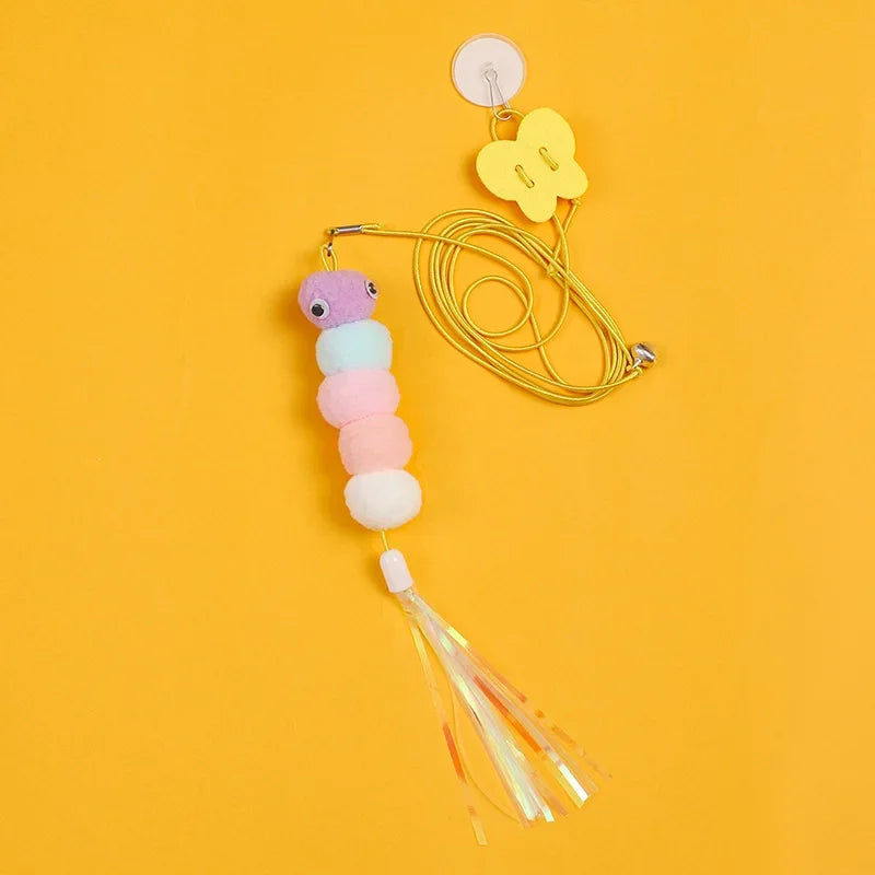 Hanging Feather Wand Toy for Cats