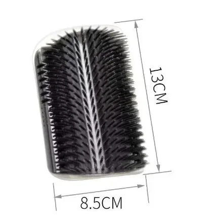 Self-Grooming Corner Brush for Cats with Catnip
