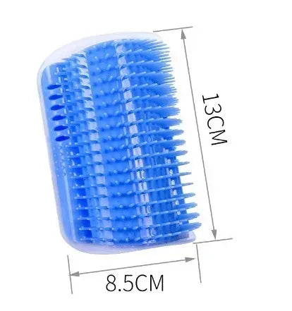 Self-Grooming Corner Brush for Cats with Catnip