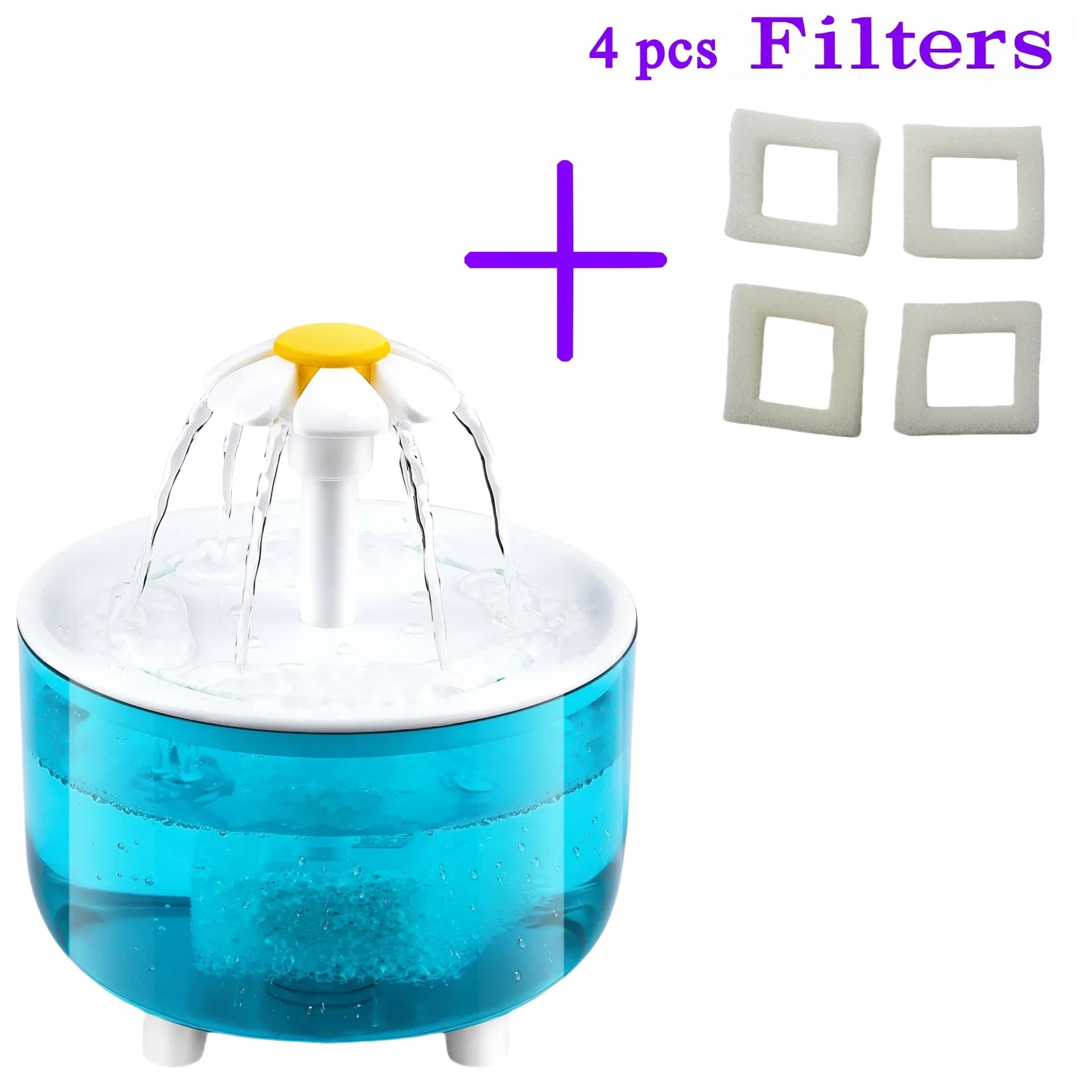 Pet Water Fountain with 4 Filters