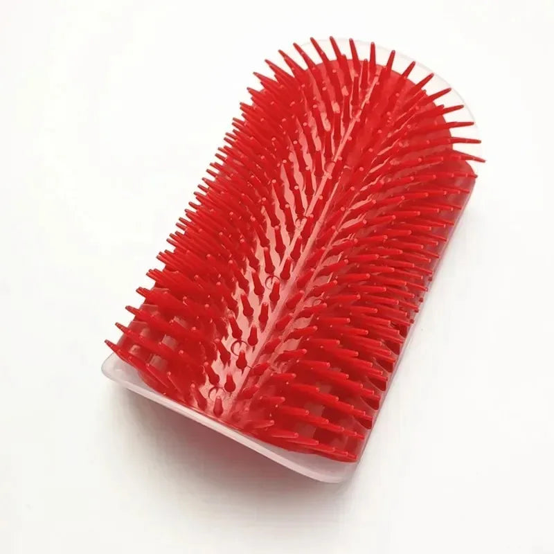 Self-Grooming Corner Brush for Cats with Catnip