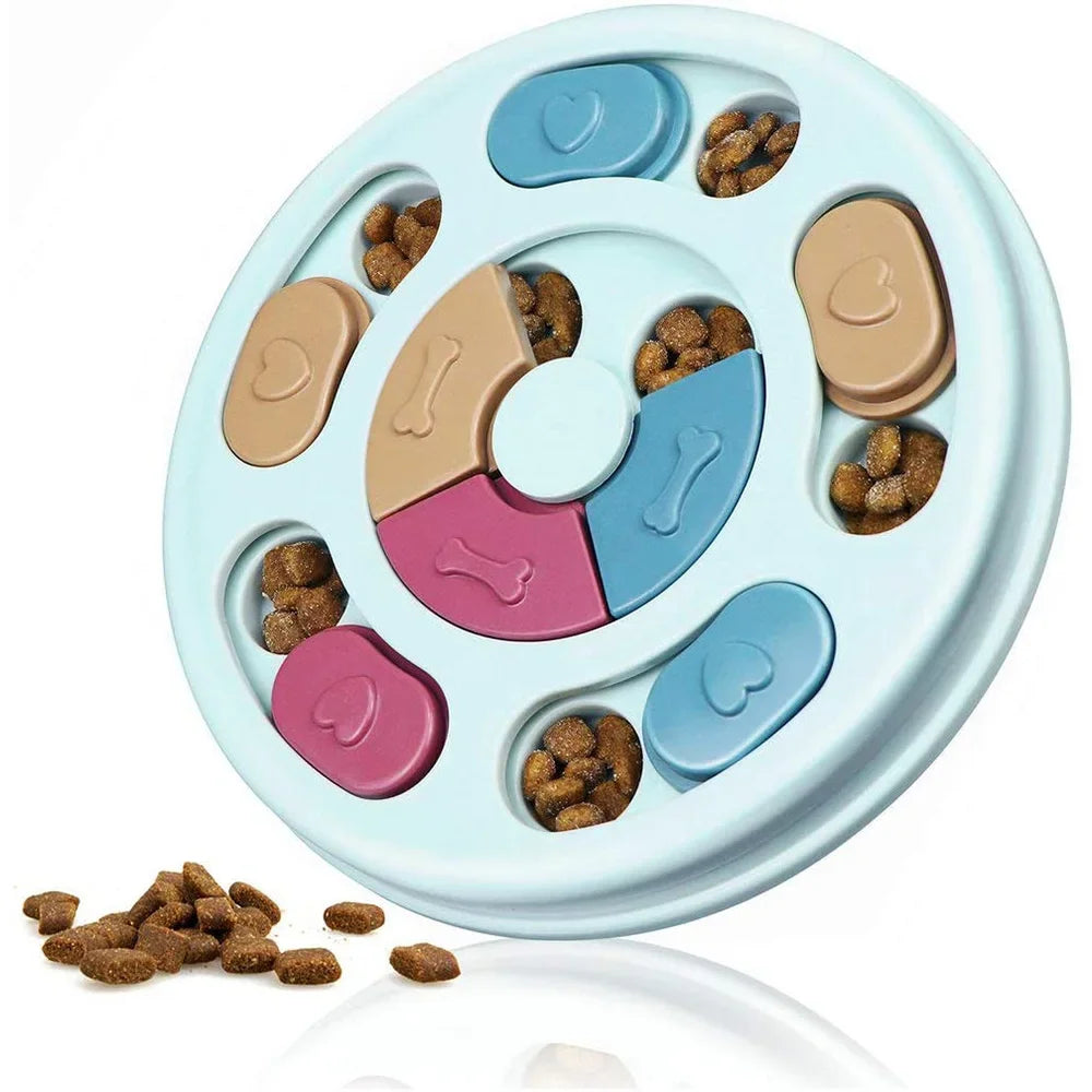 Slow Feeder Puzzle Bowl for Dogs & Cats